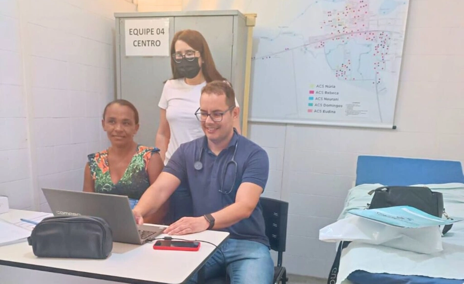 Equipe médica de Fronteiras realiza primeira consulta pelo Telenordeste