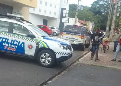 Equipes da PM e GCM no local da ocorrência