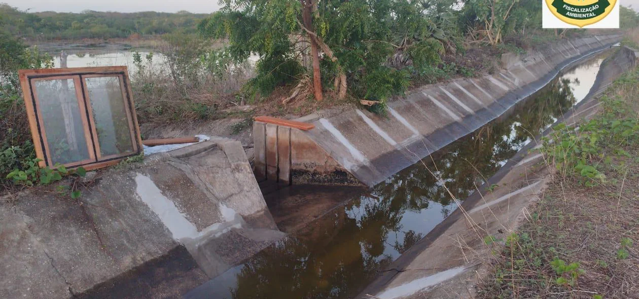 Fiscalização constatou desvio ilegal de água da Lagoa do Portinho