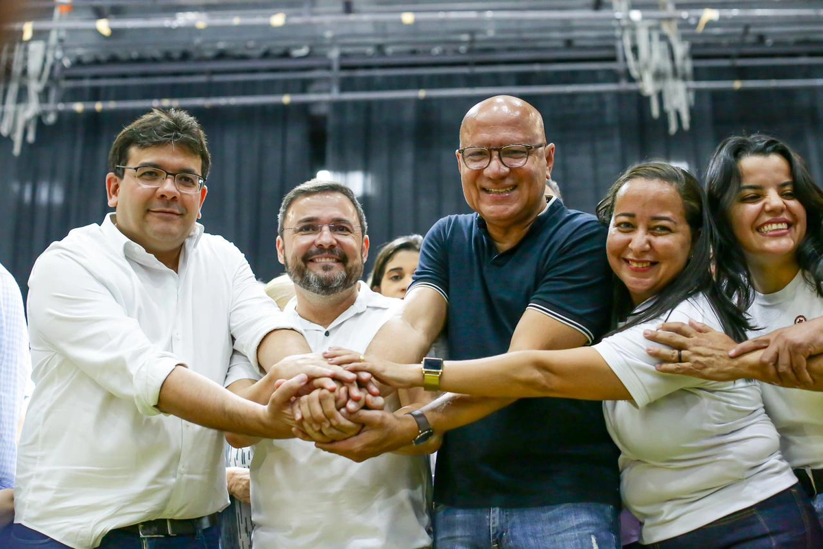 Franzé Silva com Fábio Novo e Rafael Fonteles