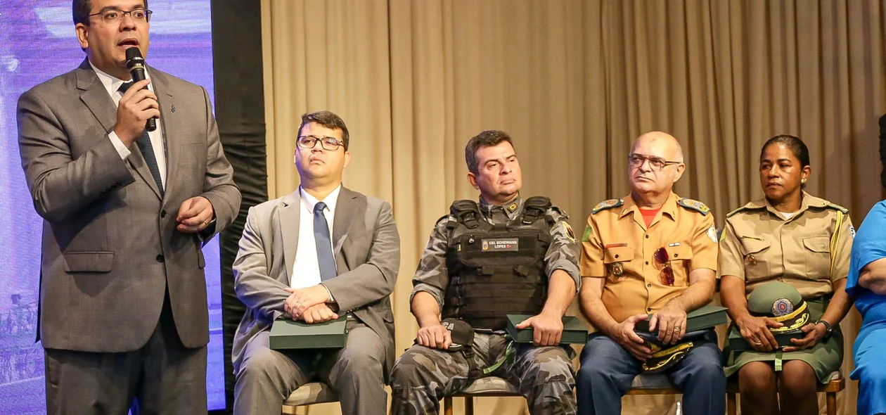 Governador Rafael Fonteles durante seu pronunciamento