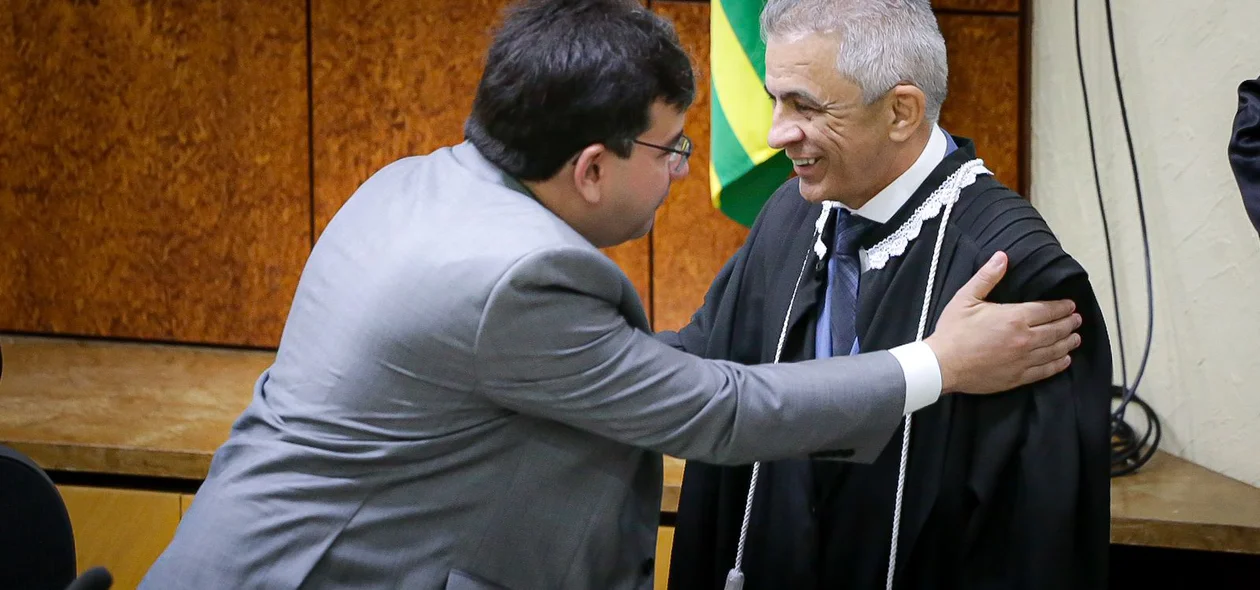 Governador Rafael Fonteles e o recém-empossado Juiz José Maria de Araújo Costa