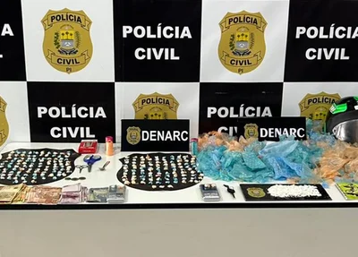 Ilícitos apreendidos pelo Denarc em Teresina nesta sexta-feira (19)