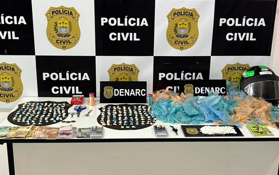Ilícitos apreendidos pelo Denarc em Teresina nesta sexta-feira (19)