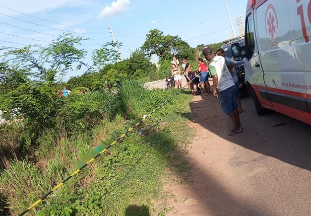 Local onde a vítima foi assassinada