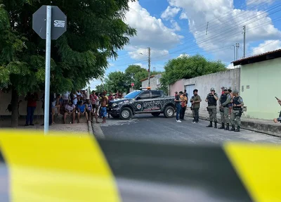 Local onde um homem, identificado como Pedro Moreira da Silva Júnior, foi assassinado a tiros no Jacinta Andrade
