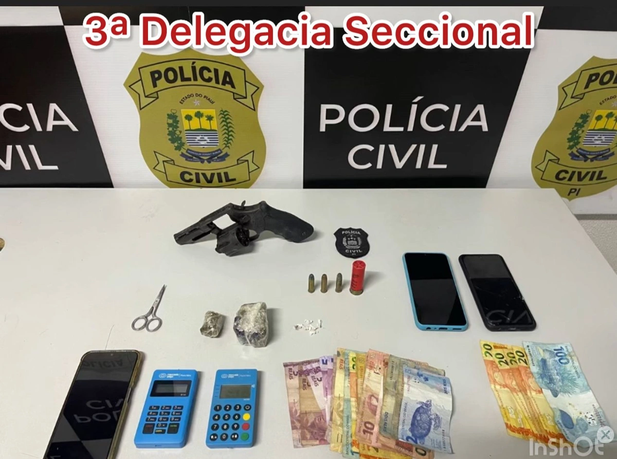 Material apreendido pela Polícia Civil durante a “Operação 31”