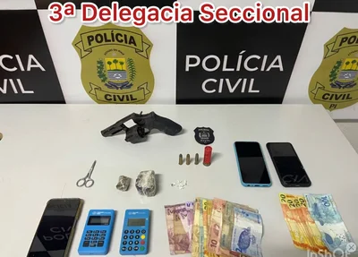 Material apreendido pela Polícia Civil durante a “Operação 31”