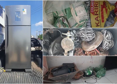 Material recuperado em posse do dono do bar preso pela Polícia Civil do  Maranhão