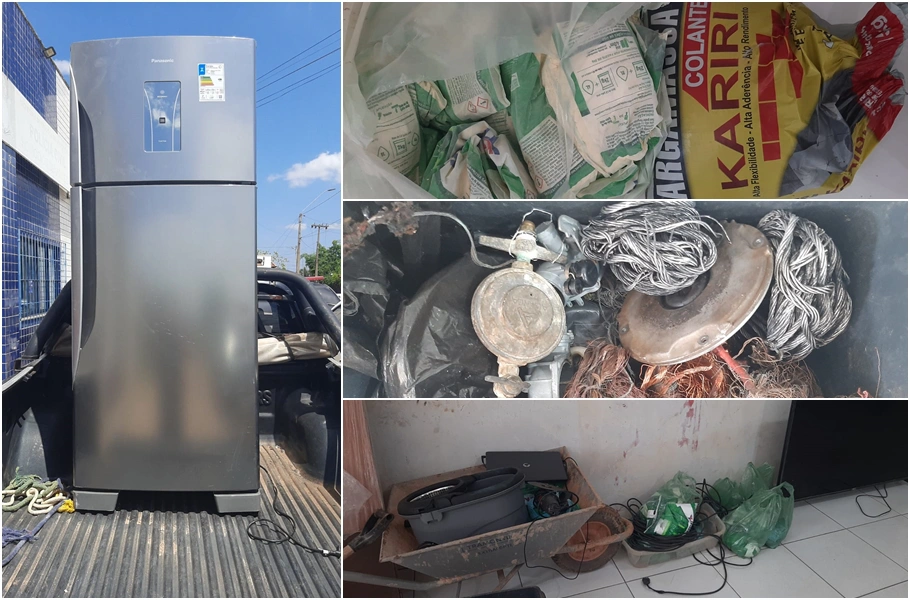 Material recuperado em posse do dono do bar preso pela Polícia Civil do  Maranhão