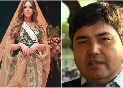 Miss do DF Jade Fernandes e Delegado Kleyton Manuel