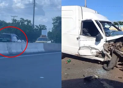 Motorista foi flagrado dirigindo na contramão da BR 316 em Teresina