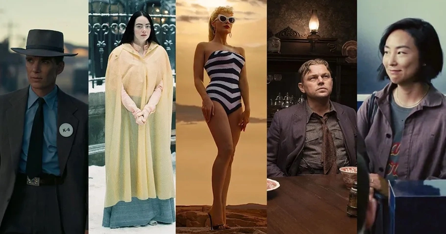 "Oppenheimer", "Assassino da lua das flores", 'Barbie", "Pobres criaturas" e "Vidas passadas" são alguns filmes dos indicados ao Globo de Ouro 2024