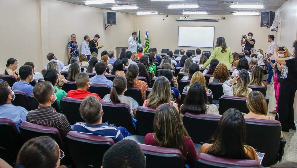 Palestra no Hospital Universitário