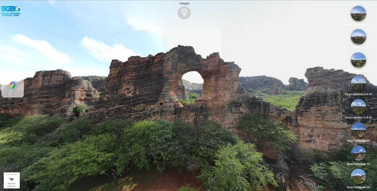 Passeio virtual no Parque Nacional Serra da Capivara