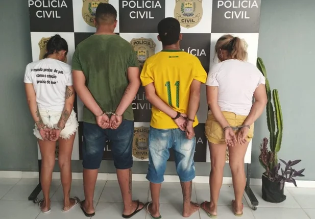 Prisão de quatro suspeitos de tráfico de drogas em Esperantina