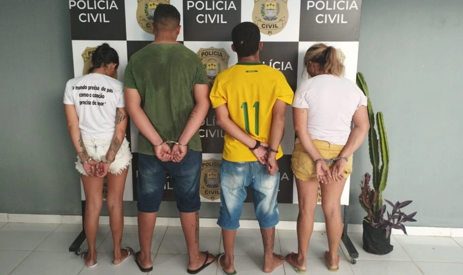 Prisão de quatro suspeitos de tráfico de drogas em Esperantina