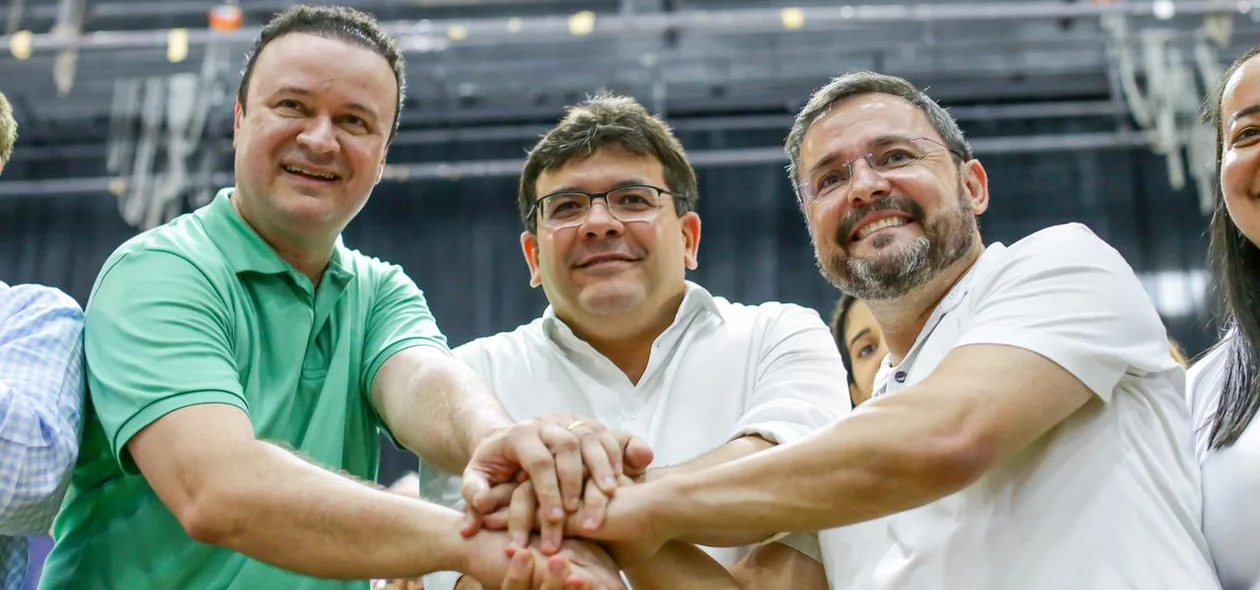 Rafael Fonteles com Paulo Márcio e Fábio Novo