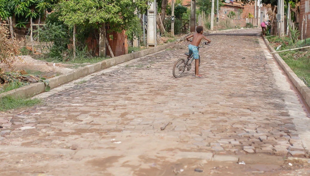 Rua da Conquista, que fica localizada no Dilma Rousseff