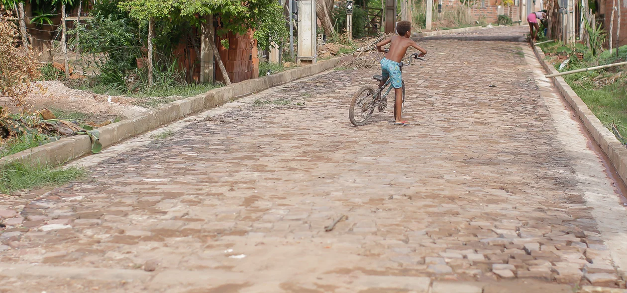 Rua da Conquista, que fica localizada no Dilma Rousseff