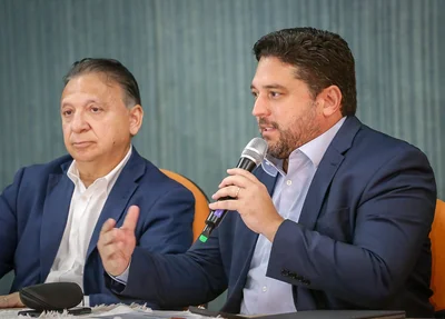 Secretários Emílio Júnior e Samuel Nascimento
