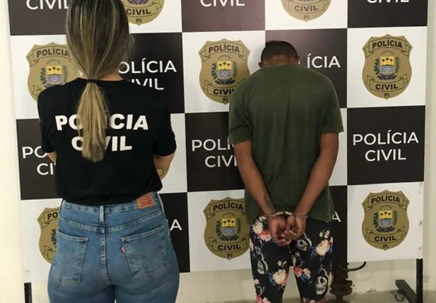 Suspeito de tráfico de drogas preso em flagrante na cidade de Amarante