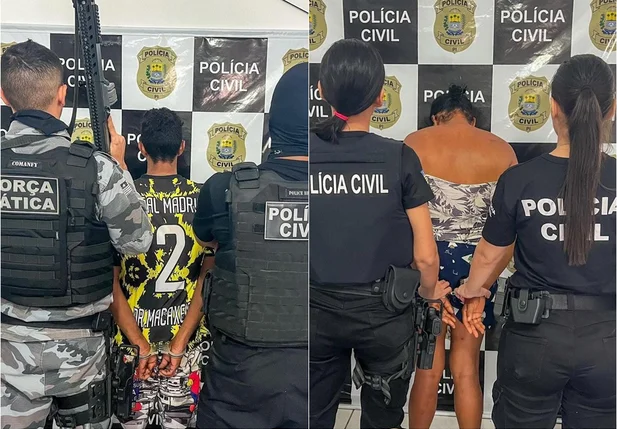 Suspeitos presos sob suspeita de tráfico de drogas em Redenção do Gurguéia
