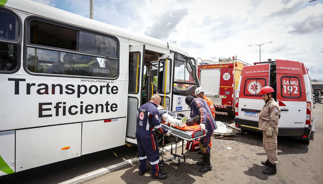 Todas as vítimas foram socorridas ao HUT