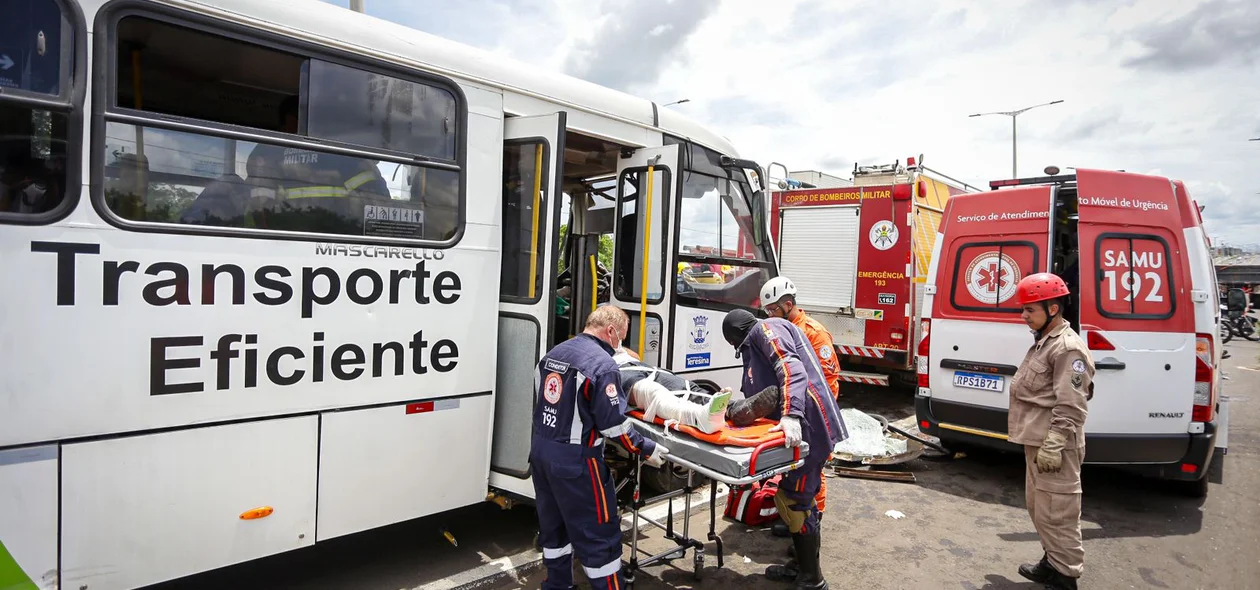 Todas as vítimas foram socorridas ao HUT