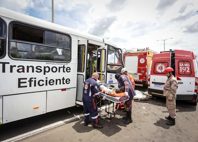 Todas as vítimas foram socorridas ao HUT