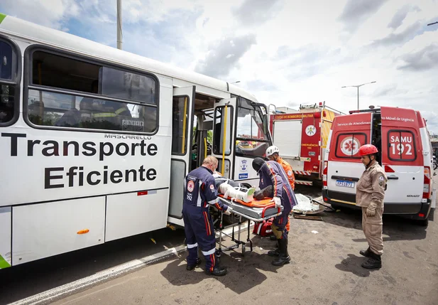 Todas as vítimas foram socorridas ao HUT