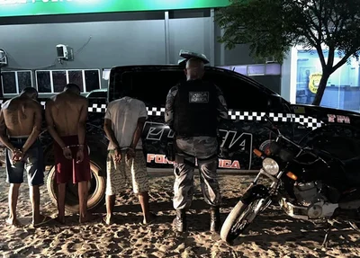 Trio preso em Piripiri