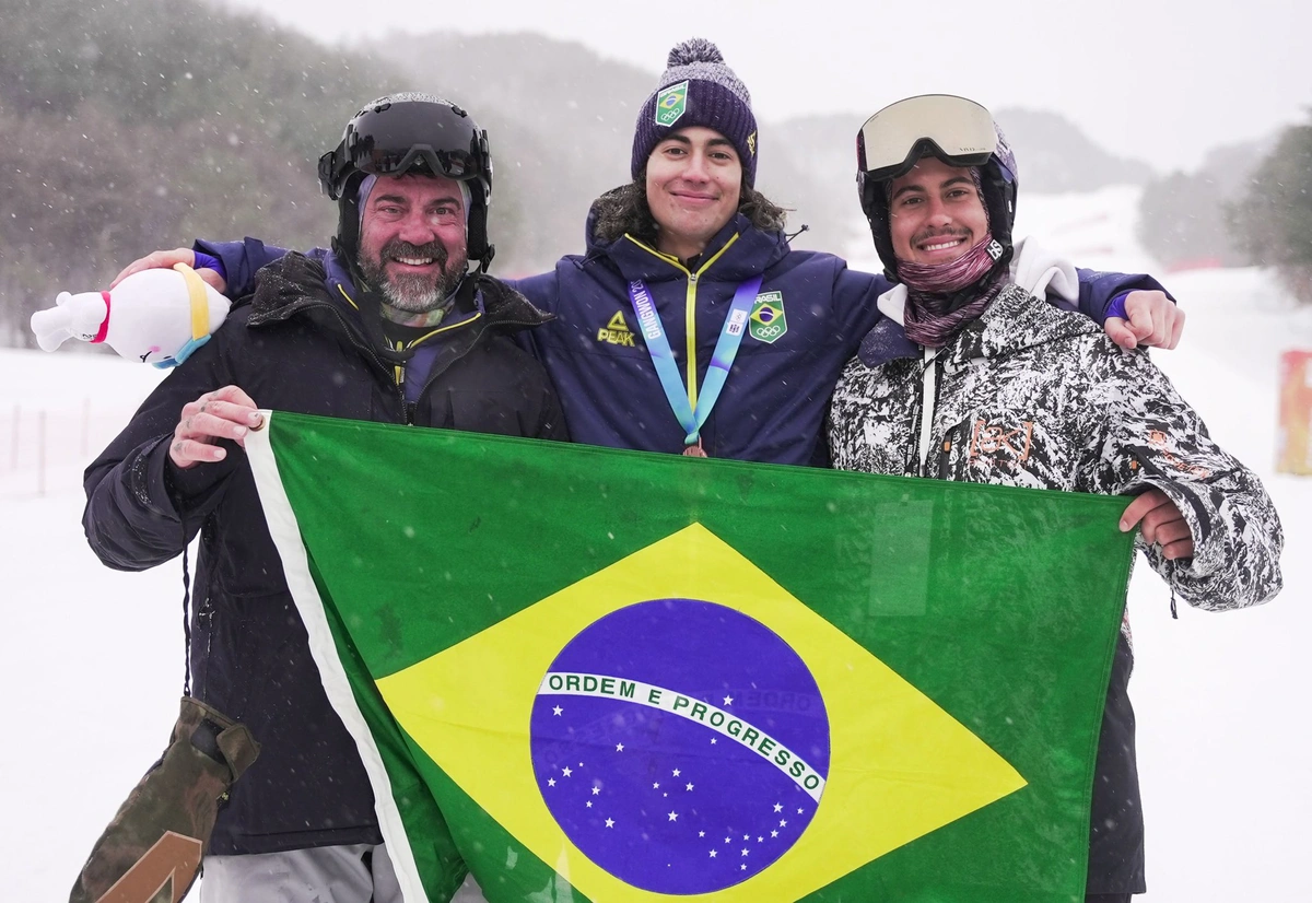 Zion conquistou a medalha de bronze e a dedicou ao irmão