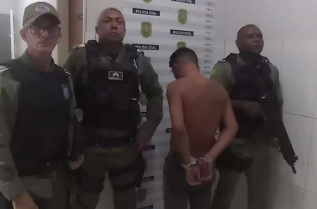 Acusado de tentar matar policial foi preso em Guaribas