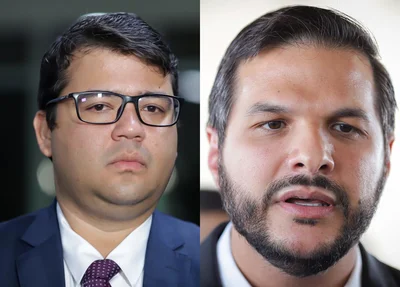 Chico Lucas, secretário de Segurança Pública, e Washington Bandeira, secretário de Educação