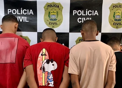 Presos durante operação da Polícia Civil em Oeiras