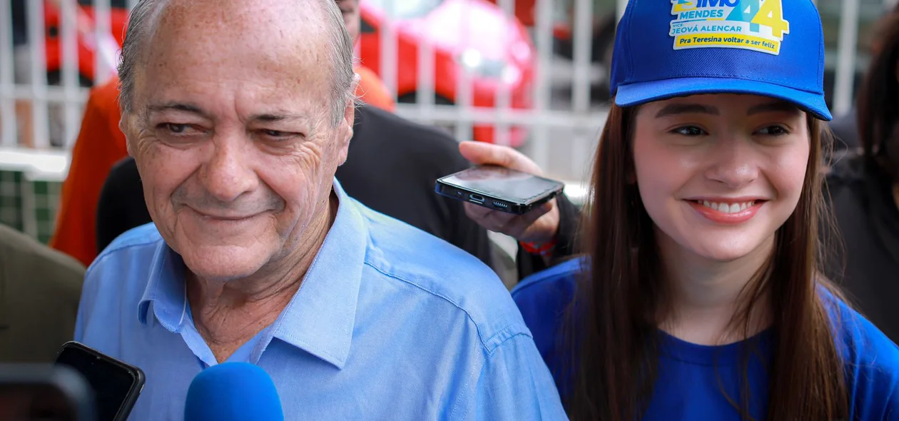 Sílvio Mendes durante entrevista antes de votar