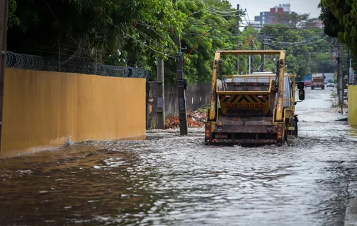 Alagamento causado pela tempestade