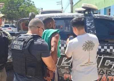 Homem de iniciais F. dos S.F. F., preso em Cajueiro da Praia
