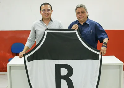 Jairo Cavalcante e Júlio Arcoverde, presidente e vice do River