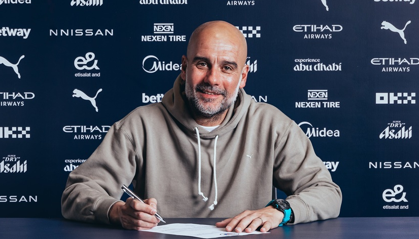 Manchester City renova contrato com Guardiola até final de 2027