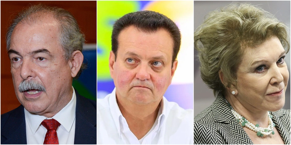 Aloizio Mercadante, Gilberto Kassab e Marta Suplicy