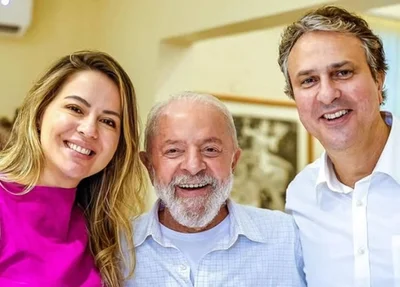 Camilo Santana e Onélia Santana