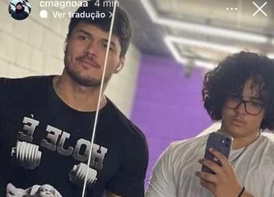 Carlos Magno, à esquerda, ao lado do irmão João Lucas Campelo