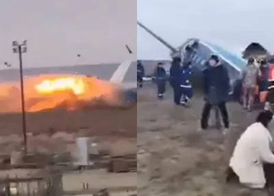 Explosão de avião da Embraer no Cazaquistão