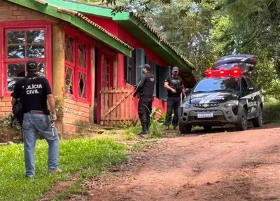 Momento da operação contra a seita