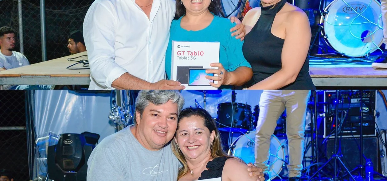 Momento de alegria na Festa do Professor em Lagoa do São Francisco