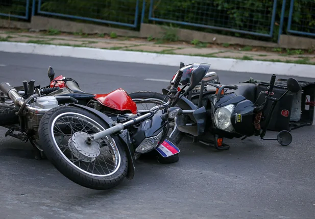 Motocicletas caídas