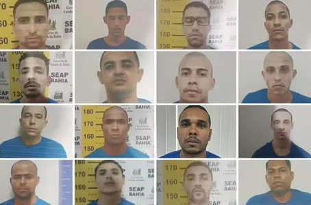 Os 16 detentos que fugiram da penitenciária em Eunápolis (BA)