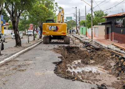 Trecho de aproximadamente 50 metros precisará passar por recomposição da base para receber o novo asfalto